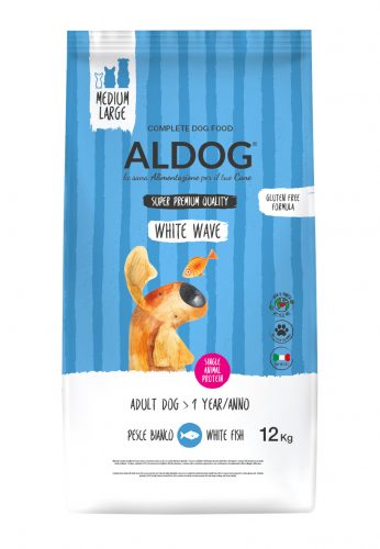 ALDOG WHITE WAVE HIPOALLERGÉN KUTYATÁP MEDIUM 12 KG