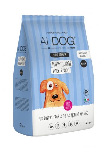 ALDOG PUPPY-JUNIOR PORK KUTYATÁP MEDIUM 3 KG