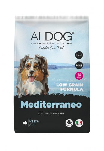 ALDOG MEDITERRANEO LOW GRAIN KUTYATÁP MEDIUM 3 KG